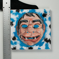 Spooky Cousin - Painting of Vintage Halloween Mask - Thumbnail 1