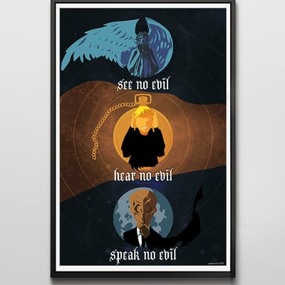 Doctor who "see no evil" print