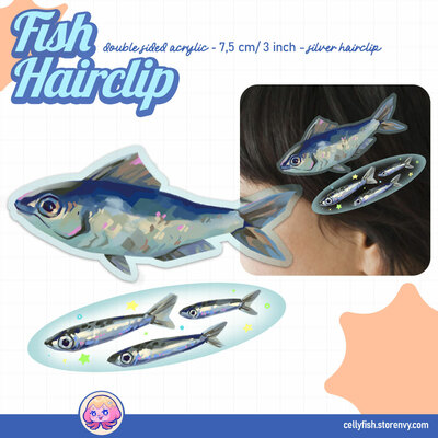 Fish Hairclip Set