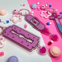 All the Pink Things acrylic charm - Thumbnail 1