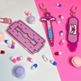 all the pink things <3 glittery acrylic keychain blind bag-1
