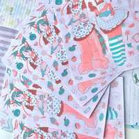 cafe risograph print - Thumbnail 1