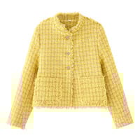 Fashionable, simple and versatile long-sleeved yellow color jacket - Thumbnail 2