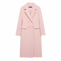 Temperament mid-length woolen coat - Thumbnail 1