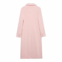 Temperament mid-length woolen coat - Thumbnail 2