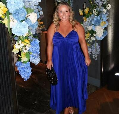 Royal Blue Plus Size Sequins Mother of Bride/Groom Dress Evening Formal Gown