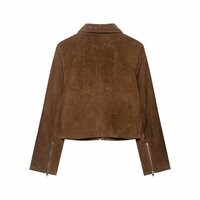 Vintage cropped leather jacket - Thumbnail 2