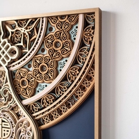Gourd Wall Art: Blessing Motifs, Modern Home Decor,Laser Cut Wood  - Thumbnail 7