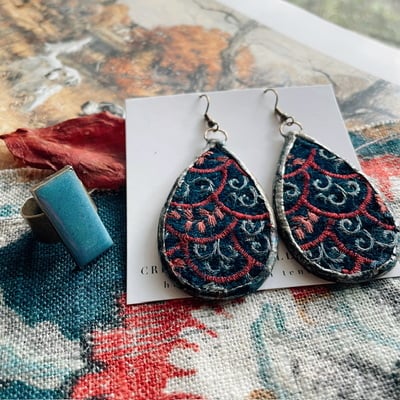 “woven together” earrings & ring set no.05