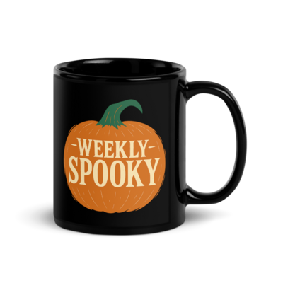 Weekly Spooky Jack-O-Lantern Coffee Mug Horror Podcast Ceramic Cup (11oz & 15oz, Dishwasher Safe) | Halloween Every Day
