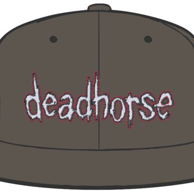 Dead horse embroidered supreme hat  grey 