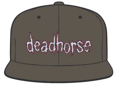 Dead Horse Embroidered Supreme Hat  Grey 