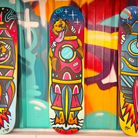 Art Skateboard by Topo "Solar Ascent" - Thumbnail 6