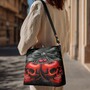 ​Dark Romance Cherry Skull Leather Crossbody Bag | Free Ship-2