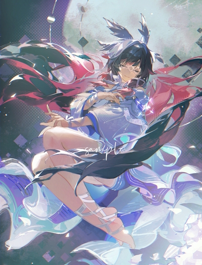 Columbina - Genshin Impact (signed print)