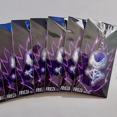 Frieza/black frieza - acrylic charm (reversible)