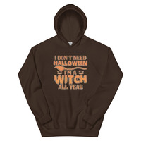 Witch All Year Unisex Hoodie - Thumbnail 2