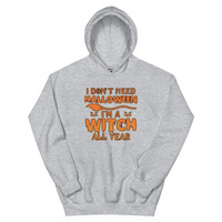 Witch All Year Unisex Hoodie - Thumbnail 10