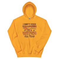 Witch All Year Unisex Hoodie - Thumbnail 12
