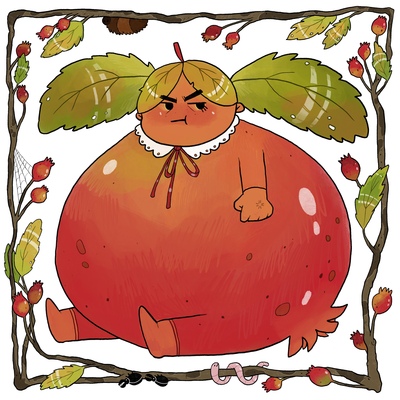 Crabapple girl print