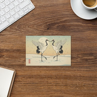 Cranes in Snow Christmas Greeting Card - Winter Scenes 6 - Thumbnail 1