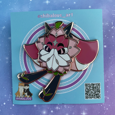 Sakura ogre hard enamel pin