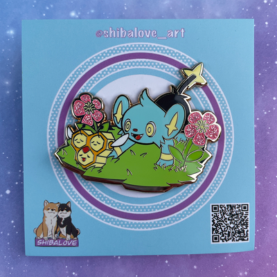 Electric Cub and Honey Bee Hard Enamel Pin