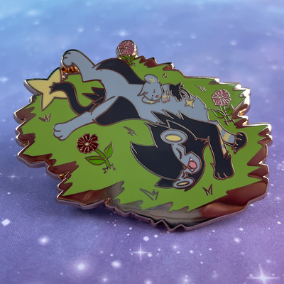 Sleeping Electric Lion Hard Enamel Pin