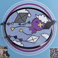 Happy Balloon and Kites Hard Enamel Pin - Thumbnail 1