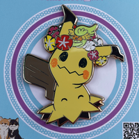 Flower Crown Mimic Hard Enamel Pin - Thumbnail 1