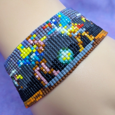 Pixel bracelet - joust!