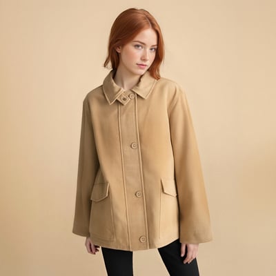 Street fashion suede leather jacket - Thumbnail 4