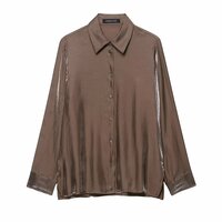 Street Fashion Casual Drape Long Sleeve Shirt - Thumbnail 1