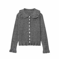 Street Fashion Layered Decorative Knitted Jacket - Thumbnail 1