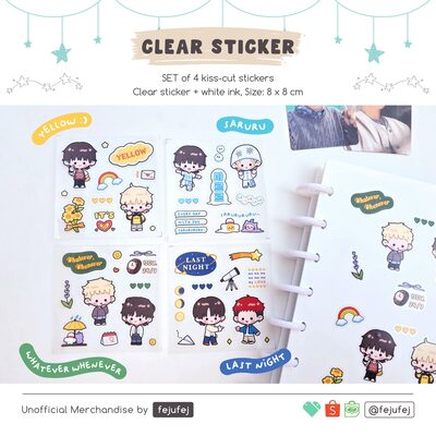 Hoonsuk Pleasure Clear Sticker SET