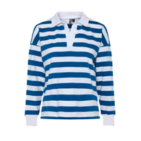 BLUE STRIPED POLO SWEATSHIRT - Thumbnail 2