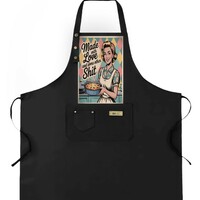 Retro 50s Funny Apron | “Made with Love and Some Other Sh*t” | Vintage Housewife Kitchen Apron | Free Ship - Thumbnail 3
