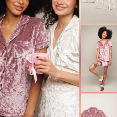 Velvet pj short set