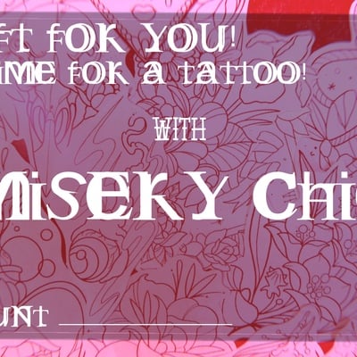 Tattoo gift certificate