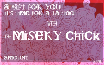 Tattoo Gift Certificate