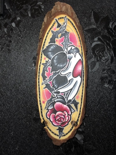 Love Hurts Wood Slice