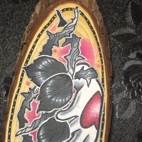 Love Hurts Wood Slice - Thumbnail 1