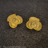 Rose Stud Earrings - Thumbnail 2