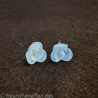 Rose Stud Earrings - Thumbnail 3