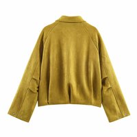 suede-effect bomber jacket - Thumbnail 1