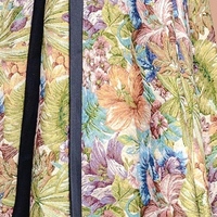 Green Velvet Maxi Dress Fall Winter Printing Party Dress Women Short Sleeve Floor Length Formal Evening Gown Elegant Holiday Gala Outfit Custom Dress - Thumbnail 2