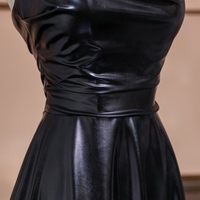 Black Strapless Sweetheart A-line Floor Length Prom Dresses  - Thumbnail 7