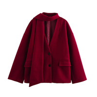 Thickened scarf woolen suit jacket - Thumbnail 2
