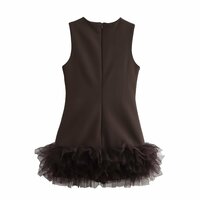 Street Fashion Tulle Splicing Dress - Thumbnail 1