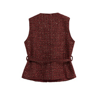 Belt-embellished vest - Thumbnail 1